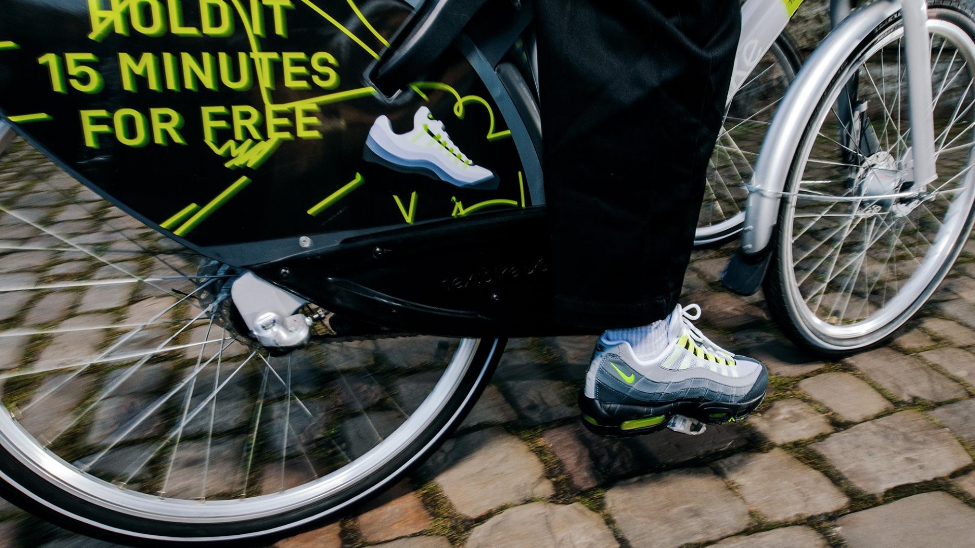 Nike AM 95 OG ‚Neon‘ přináší čistší vzduch do měst a jízdy na Nextbike zdarma