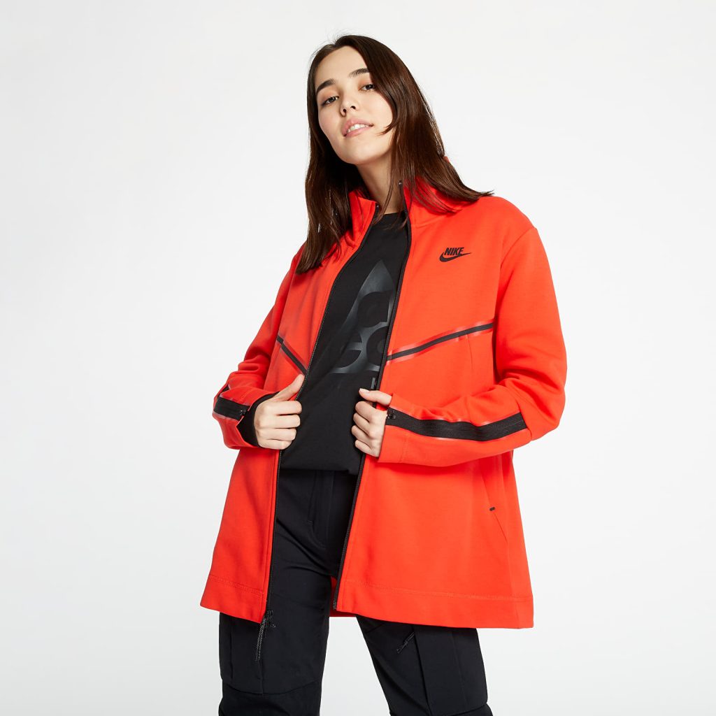 cervena mikina nike na zip