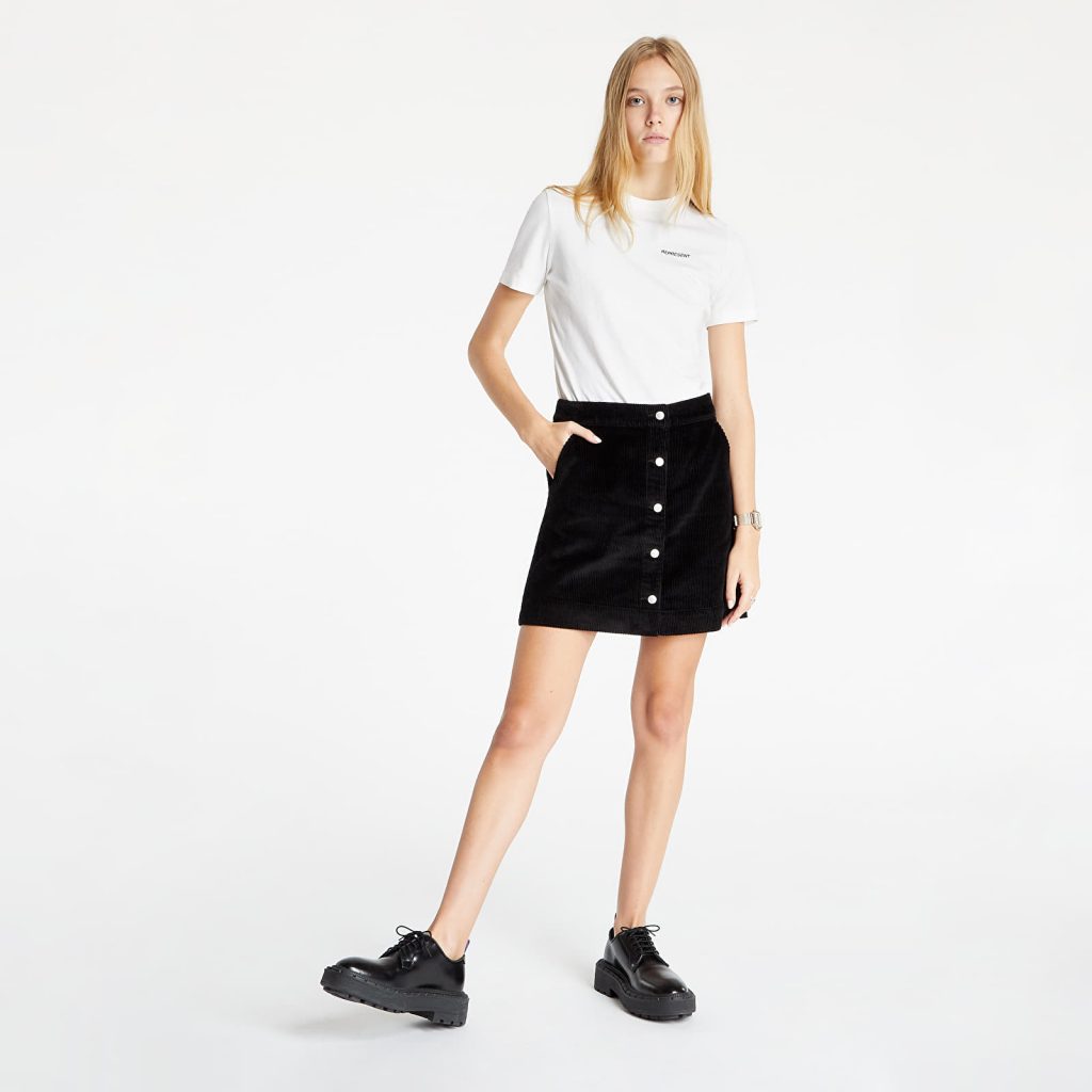 černá manšestrová sukně calvin klein jeans